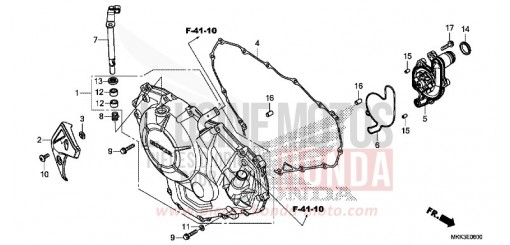 PANNEAU CARTER-MOTEUR D. (CRF1000A/A2/AL/AL2) CRF1000AJ de 2018